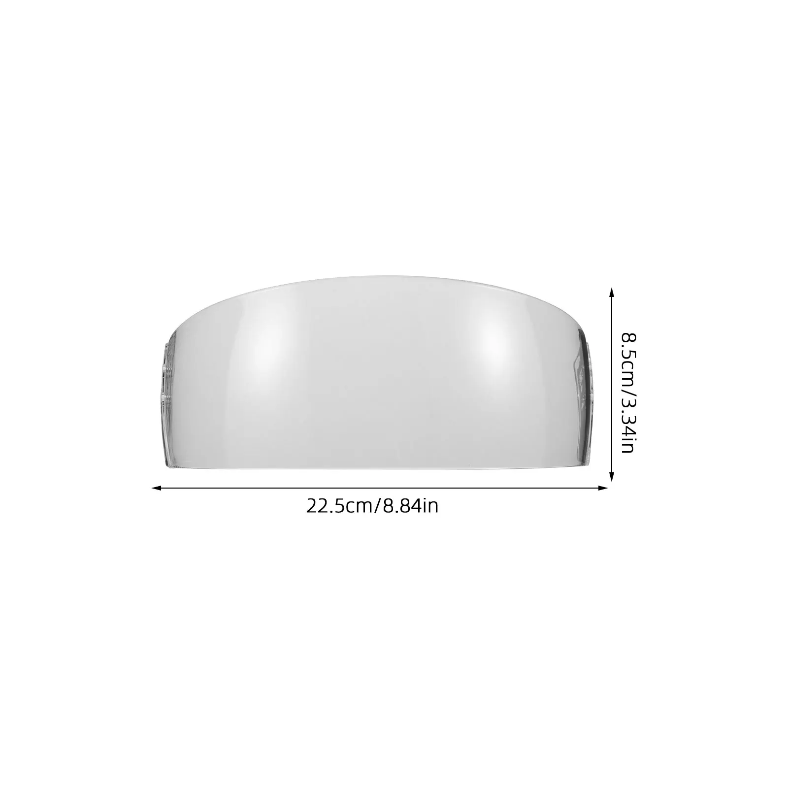 แผ่นปิดหน้ากากฮอกกี้แบบใสป้องกันฝ้า ดีไซน์ตัดตรง พร้อมเทคโนโลยีป้องกันรอยขีดข่วน ใช้ได้กับแบรนด์ส่วนใหญ่