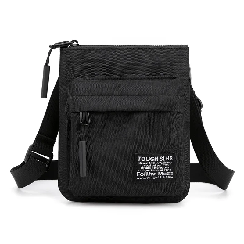 Bolso de hombro pequeño de nailon para hombre, bolsa de mensajero portátil, duradera, de alta calidad, a la moda, para teléfono