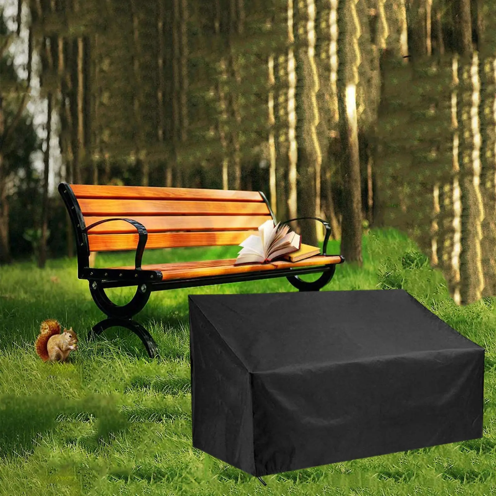 Furniture Chair Cover Bench Sofa Protection Waterproof Outdoor Sofa Cover Durable Patio Bench Covers With Adjustable Drawstrings
