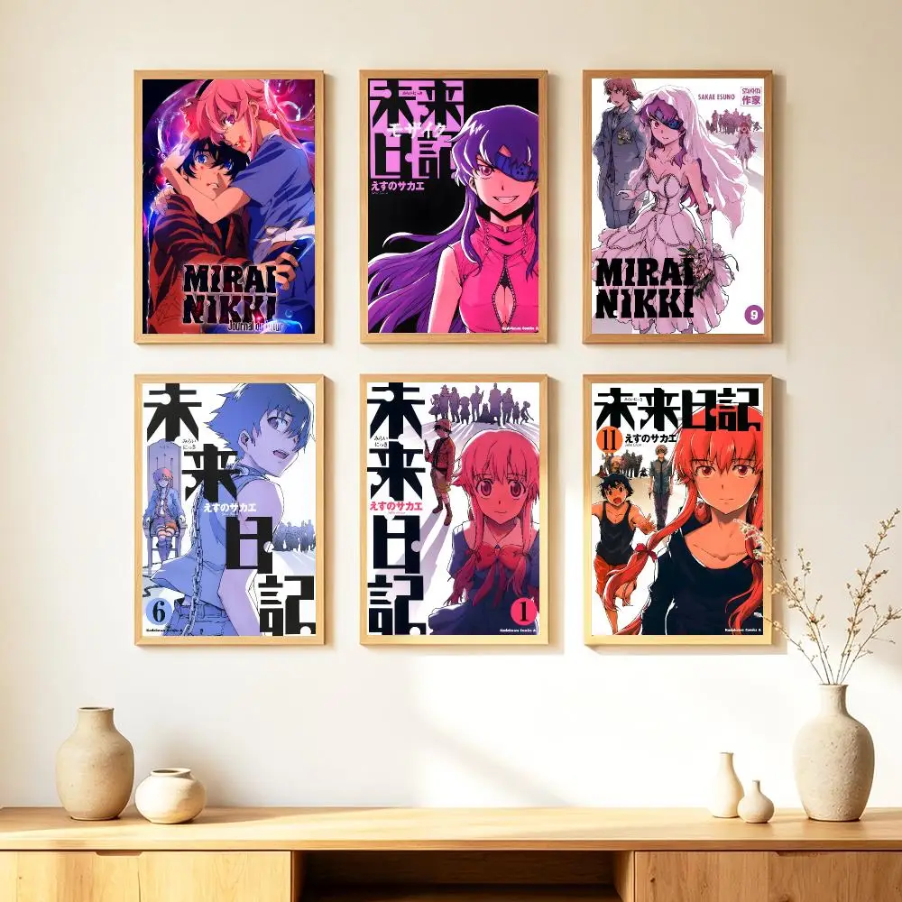 anime Future Diary Poster HD Poster Warm Home Decoration Suitable for Bedroom and Living Room Gifts Giving
