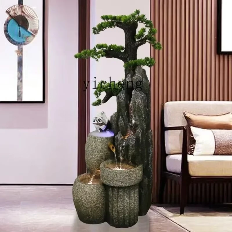 BJ-21 Chinese rockery fountain living room balcony landscape courtyard garden floor decoration water feature ornament