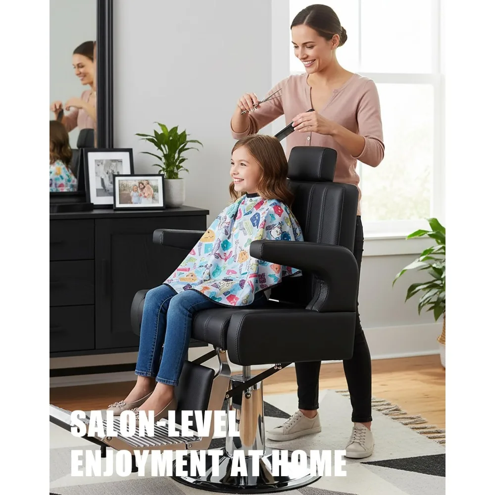 كرسي صالون احترافي لتصفيف الشعر مع مضخة هيدروليكية متينة لورشات الحلاقة ومنتجات التجميل #5