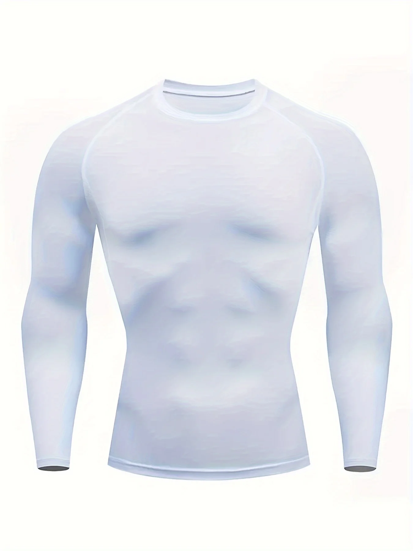 

Tight-fitting long-sleeved men's sports running training base top, high-elasticity, quick-drying and breathable fitness suit