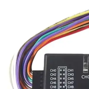 100M 16 Channel USB For Logic Analyzer High Signal For Capture Tool For Digital Circuit Debugging Testing Device Black ABS
