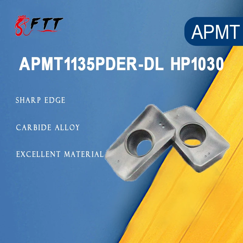 

10 шт. APMT1135PDER DL HP1030 фрезерный инструмент, токарный станок с ЧПУ, инструменты из карбида вольфрама, обработка нержавеющей стали и стали