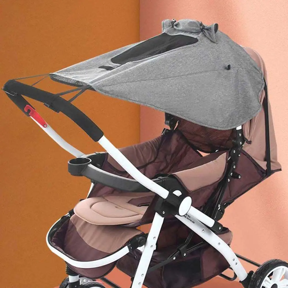 Elastic Band Baby Stroller Accessories Sun Hood Carriage Sun Shade Baby Stroller Sun Visor Pushchair Cap Sunshade Cover