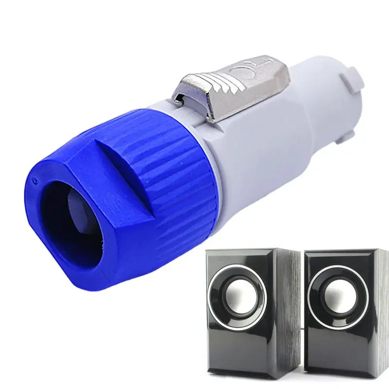 3 เสา Speakon Plug ประณีต Audio Power Plug สายลําโพงเชื่อมต่อมัลติฟังก์ชั่น 3 Pin Audio Video Connector 3 เสาปลั๊ก