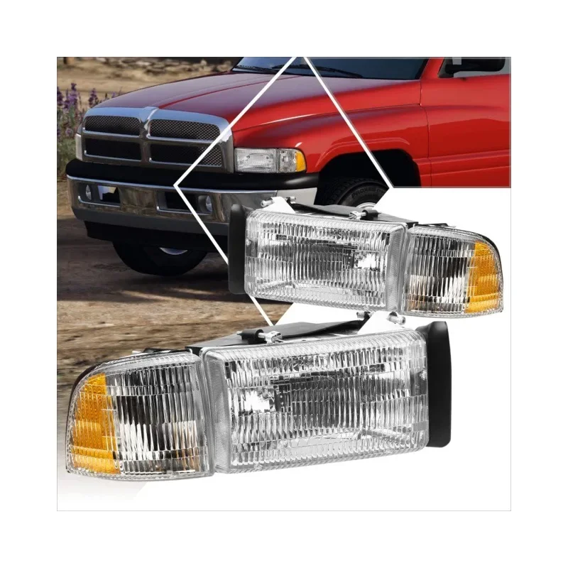 

Headlight Head Light for Dodge Ram 1994 1995 1996 1997 1998 1999 2000 2001 2002 Without Lamp