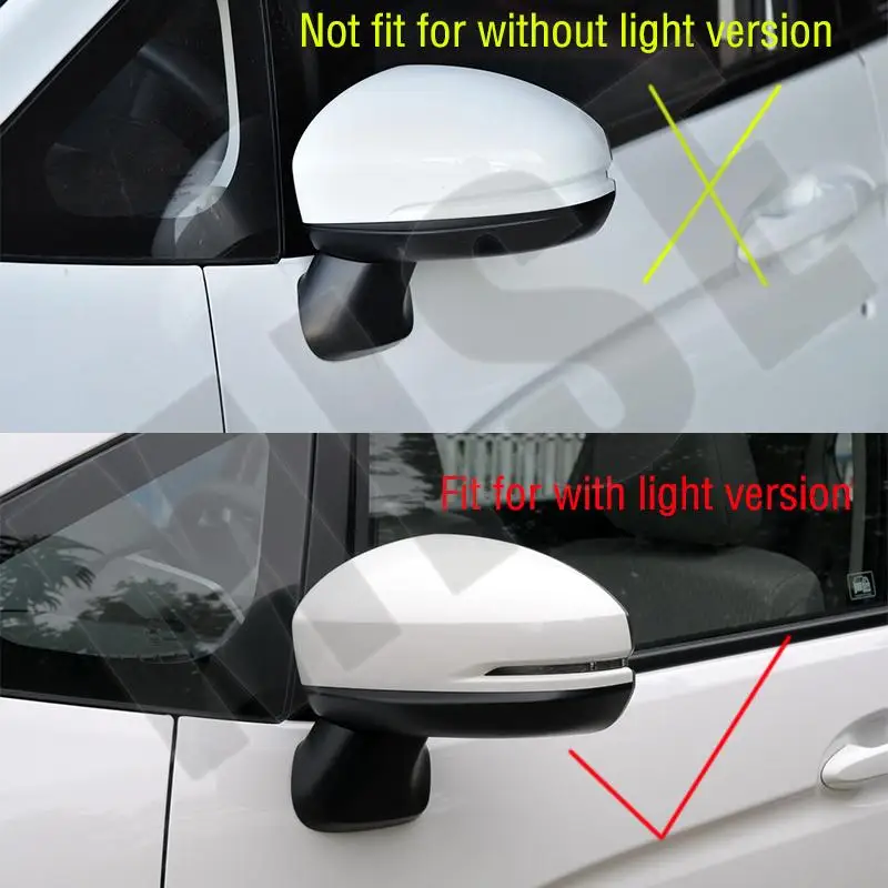 Car Accessories Side Mirror Cover Lid For Honda Fit City Jazz Shuttle GK5 2014-2018 2019 2020 Rearview Mirror Cap Shell House