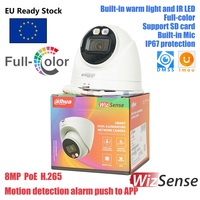 Dahua 8MP Smart Dual Light Fixed-focal Eyeball WizSense Network Camera HDW2849T-S-IL Built-in warm light and IR LED Microphone