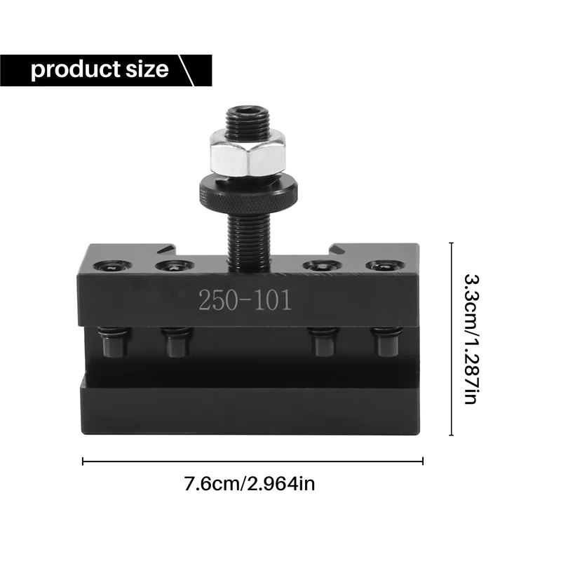 2PCS Quick Change Turning and Facing Holder 250-101 for Lathe Tool Post Holder