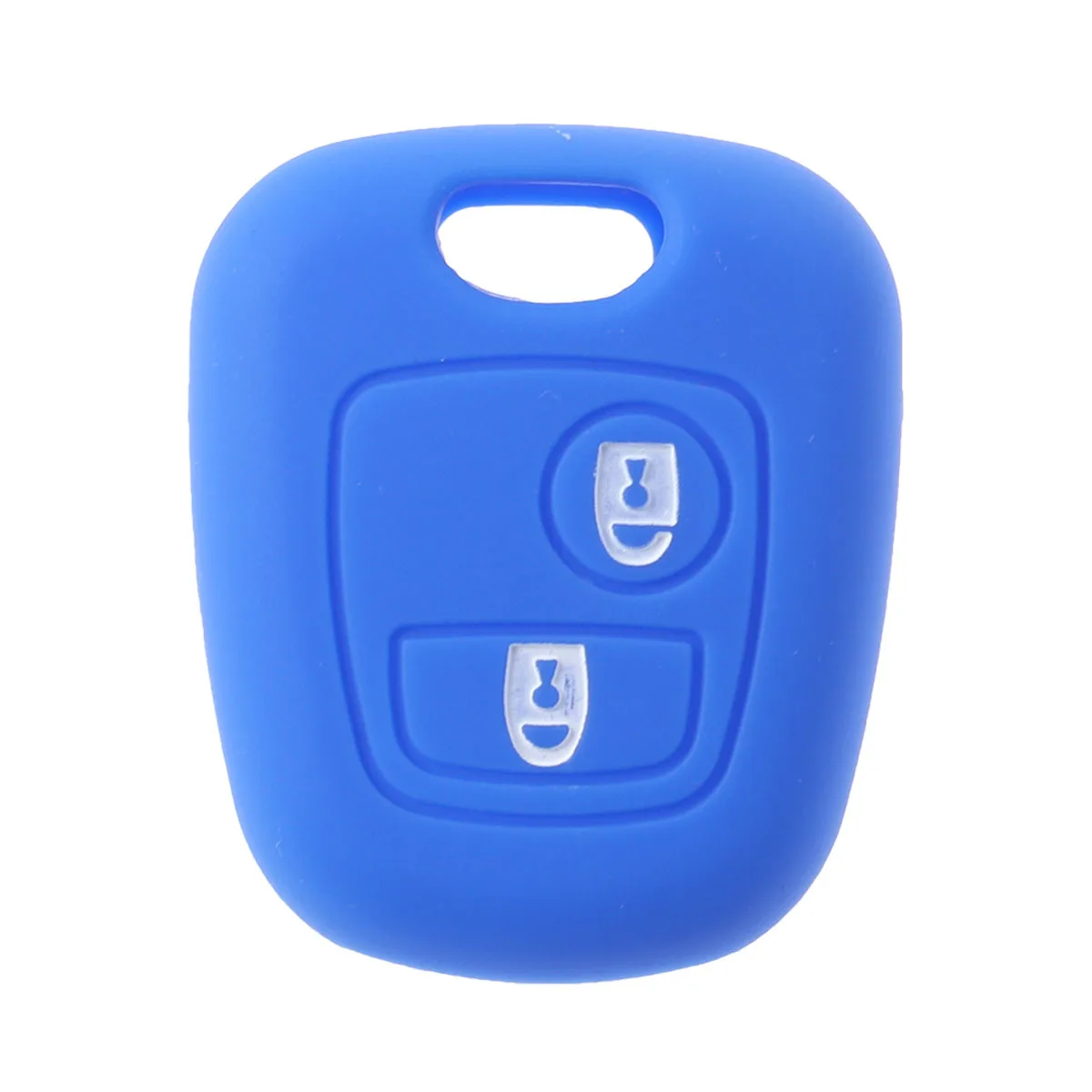 

Silicone Key Case Cover Blue Car Key Container Protective Cover Cushioning Effect Scratch Resistant for Pocket Organizer