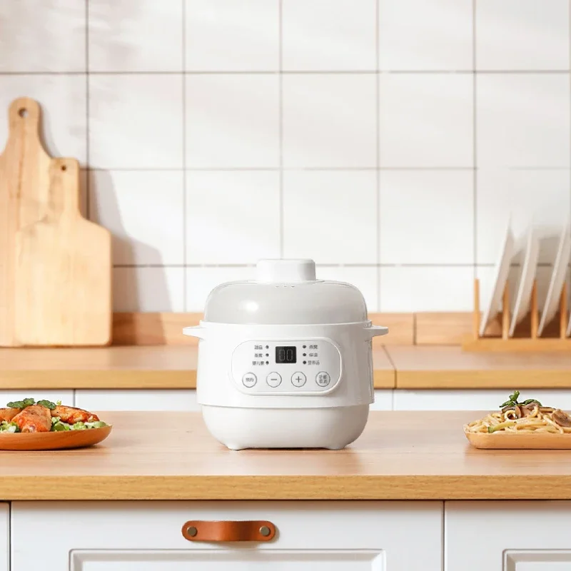 Electric Ceramic Slow Cooker Automatic Water-Sealing Bird\'s Nest Pot Stewing Wholesale Kitchen Appliance