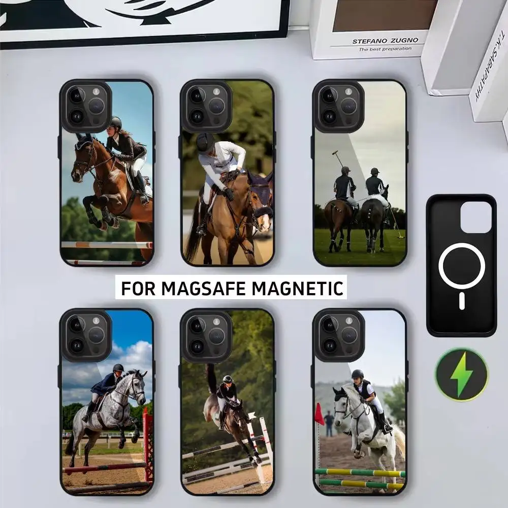 

E-Equestrian skills Phone Case For iPhone17,16,15,14,13,12,11 Plus,Pro Magnetic with Magsafe Wireless Charging