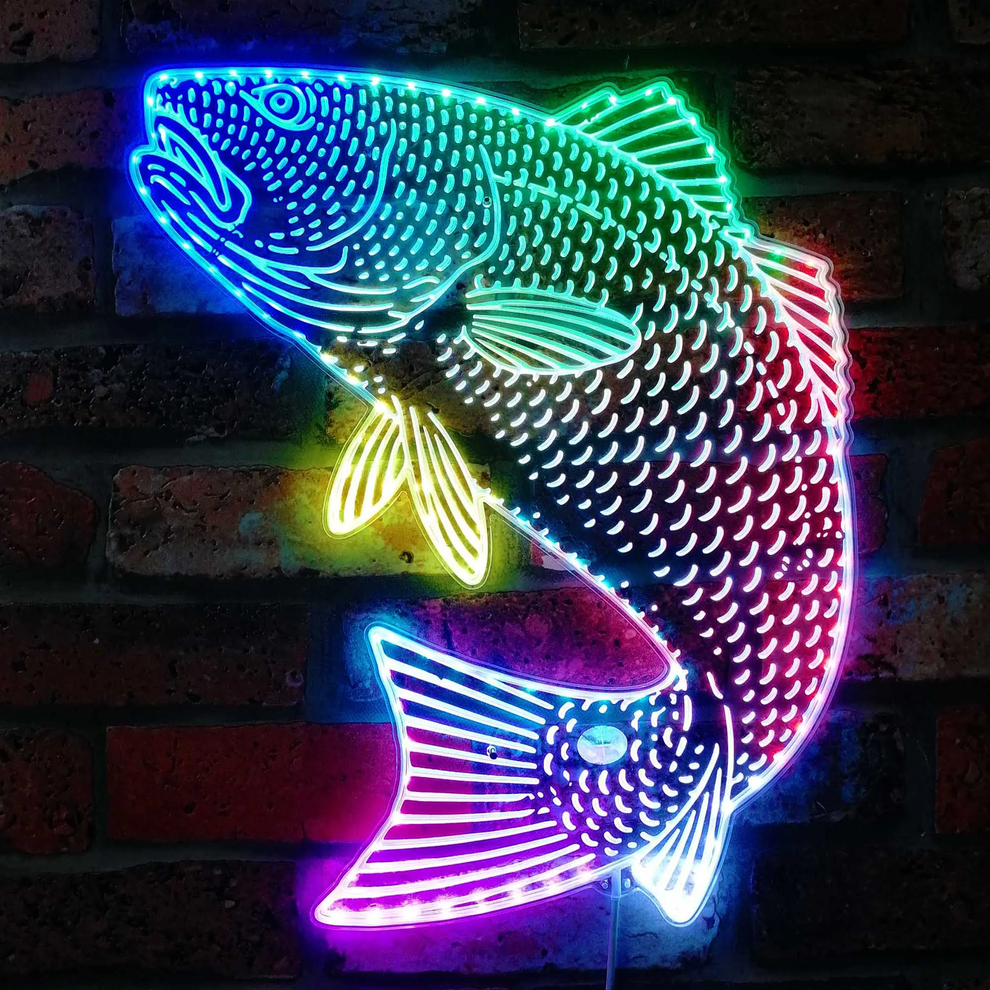 

The Red Drum Sciaenops Ocellatus Redfish Glam Led Neon Sign st06-fnd-i0239-c