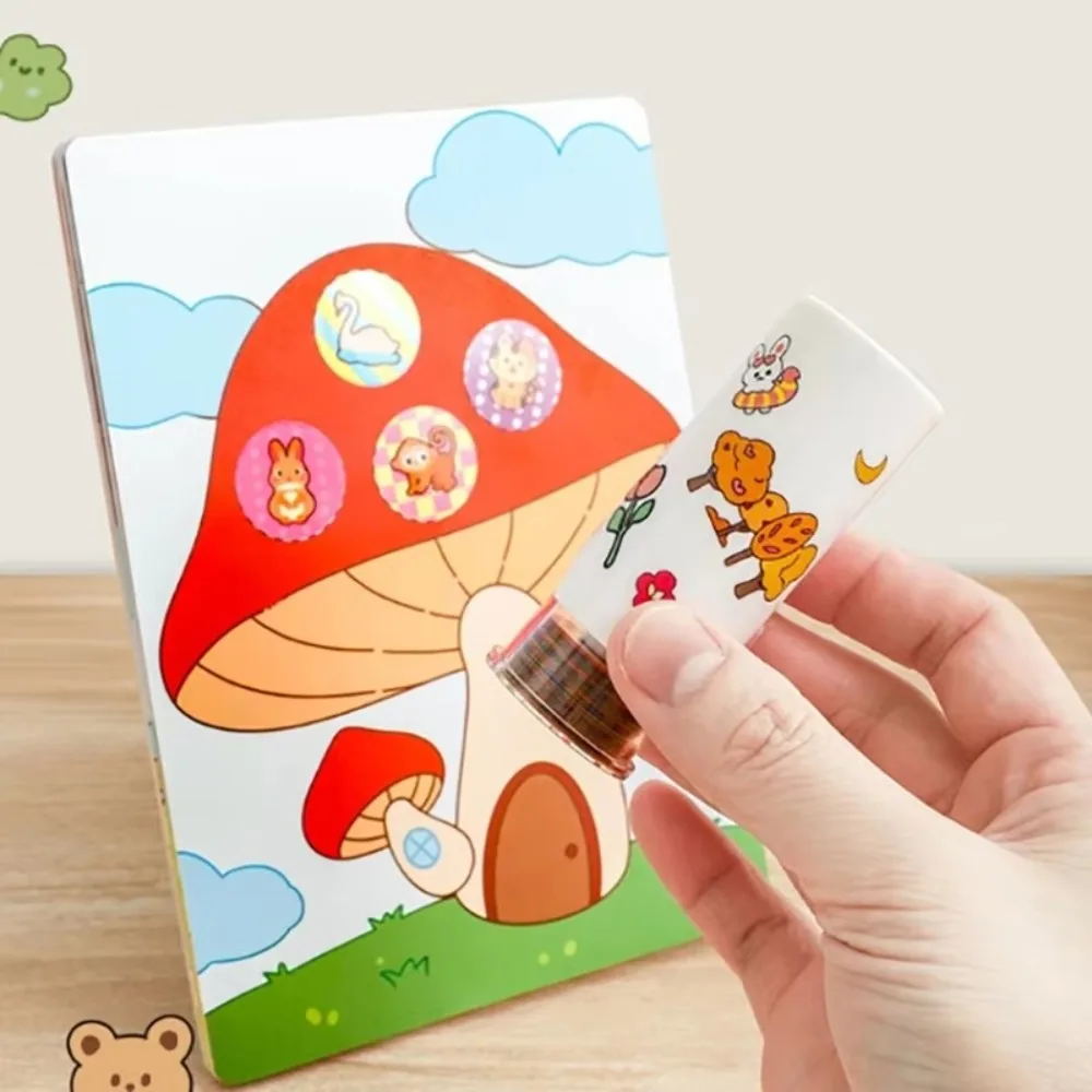 

Новые водонепроницаемые игрушки-штампы, милые мультяшные цветные наклейки, детские игрушки для детей