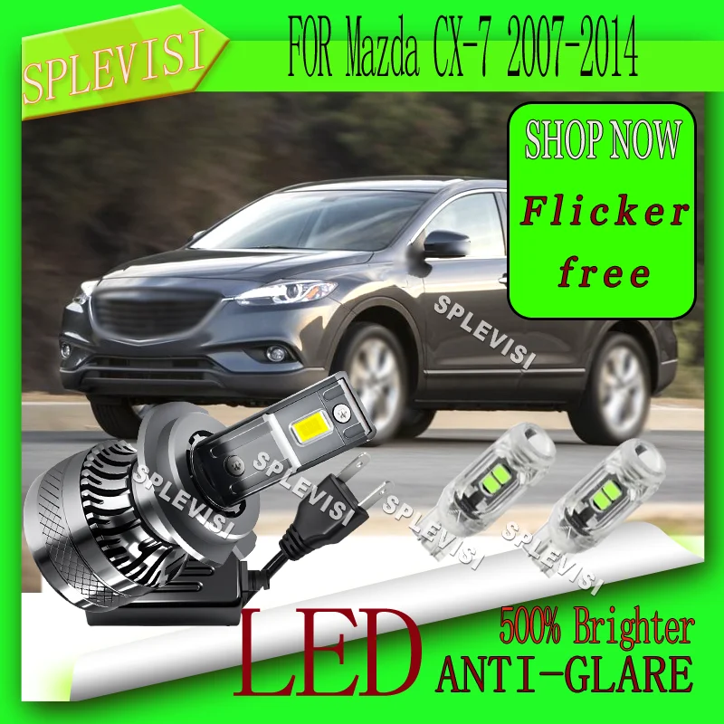 

Long Lasting Plug and Play Cooling Fan 6000k Anti-Error Low Beam Lights For Mazda CX-7 2007 2008 2009 2010 2011 2012 2013 2014