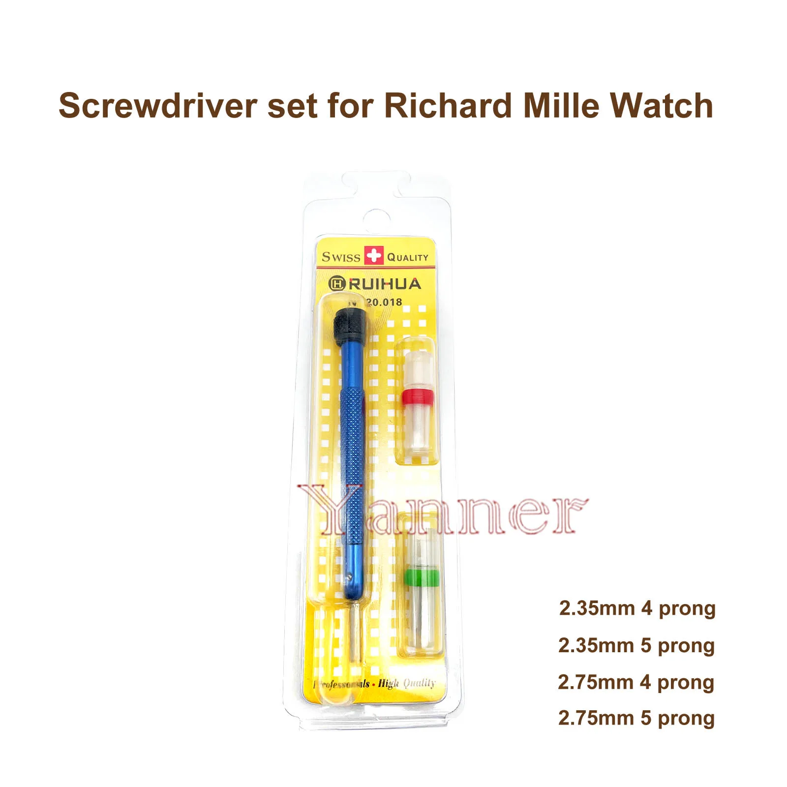 Set of 5 Richard Mille Watch Screwdrivers Set Watch Repair Tool Opener Screwdriver For RM Stainless Steel Screwdrivers With Diff