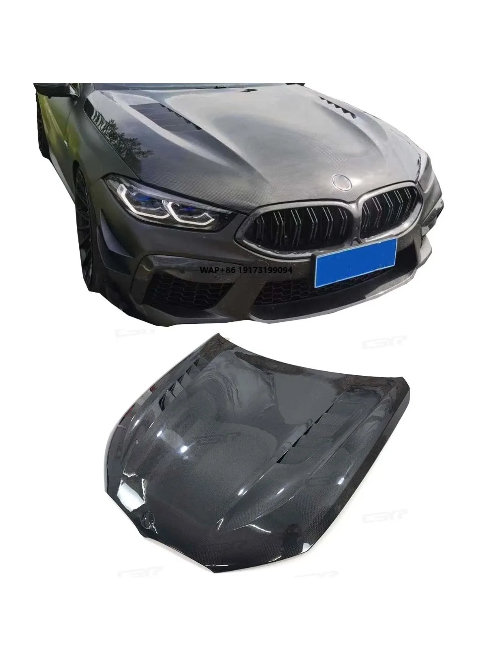 

New for 8 Series M8 Carbon Fiber Hood Body Kit Black 2012 2013 2014