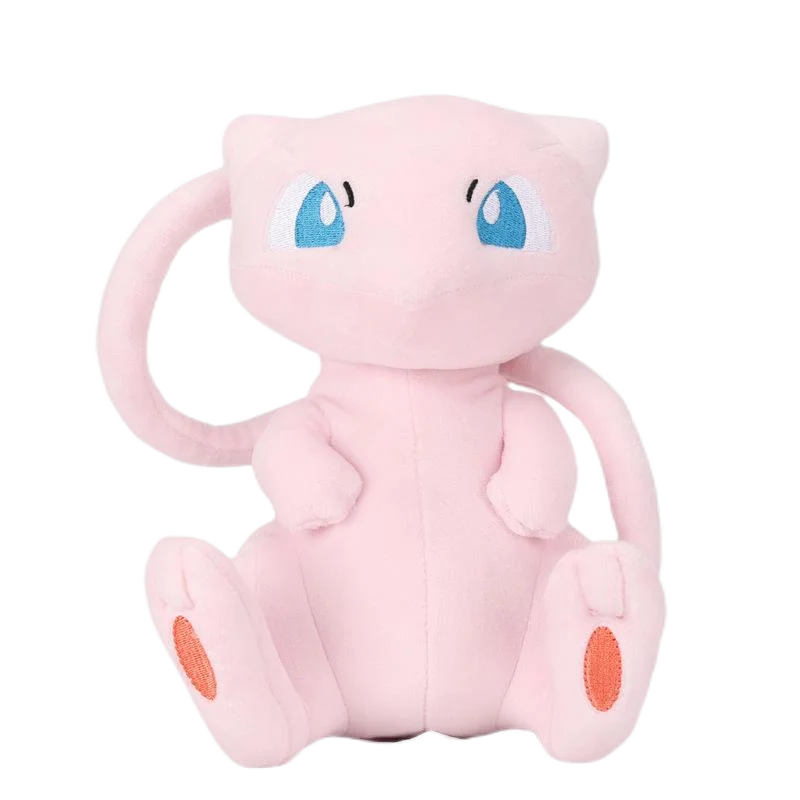 Pokemon Kawaii Mew Plush ของเล่นกระเป๋าเป้สะพายหลังจี้การ์ตูนและน่ารักตุ๊กตาพวงกุญแจตุ๊กตาของเล่นเด็กวันเกิด