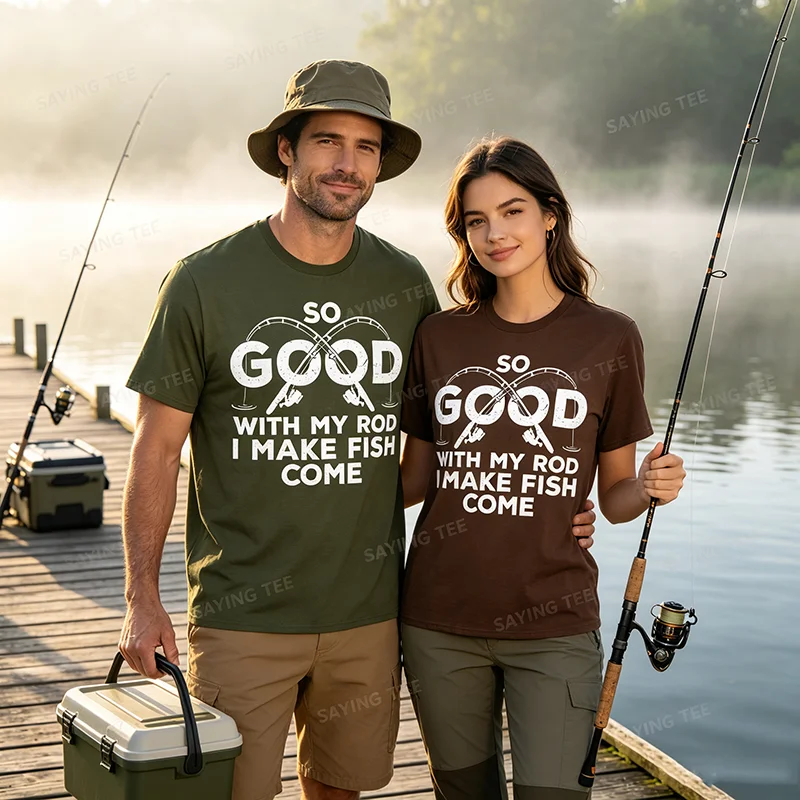 Lustiges Angler-Design für Männer und Frauen, Angler-Fisch-Angel-T-Shirt, Humorvolles, einzigartiges Angler-Geschenk, T-Shirt mit Angler-Sprüchen, Outdoor-Kleidung – Detail 5