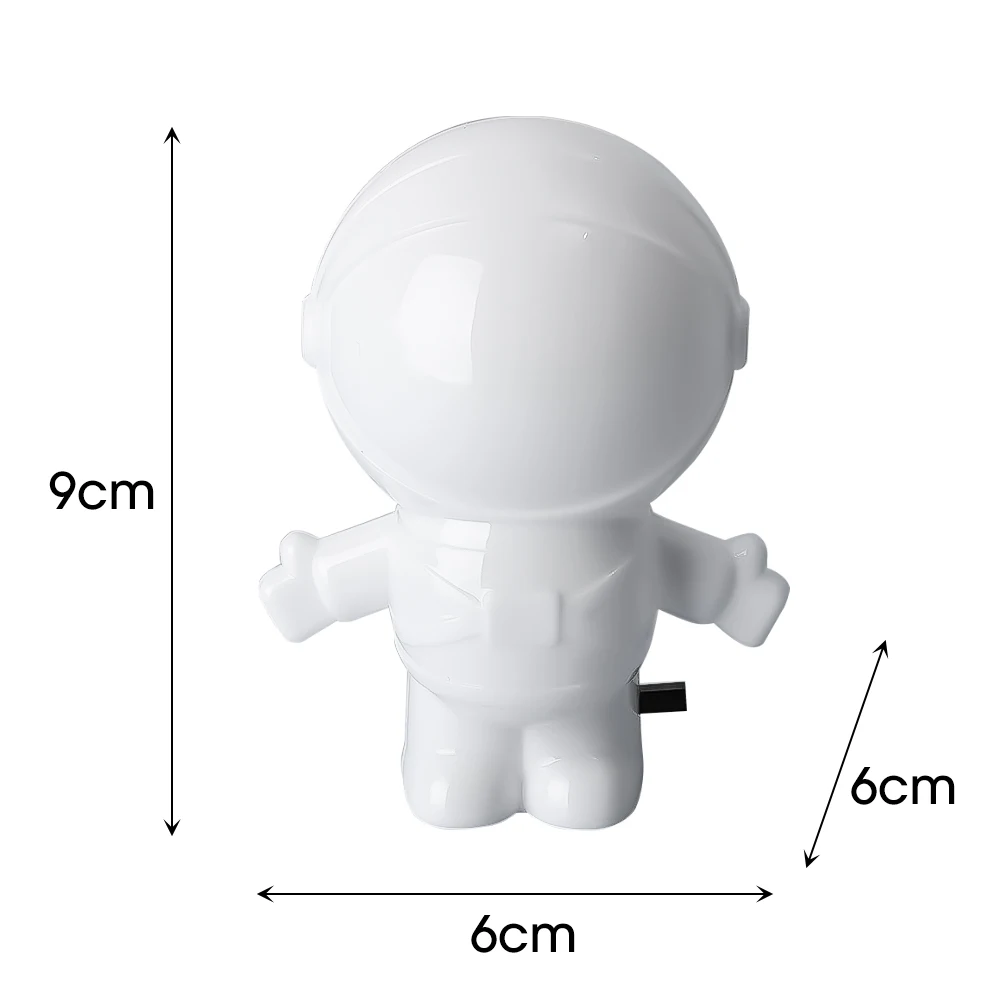 Lâmpada De Mesa De Cabeceira Astronauta Plug Night Light In Carregamento Home Decor Quarto Luzes Decorativas À Noite Luminárias Quarto Lâmpadas