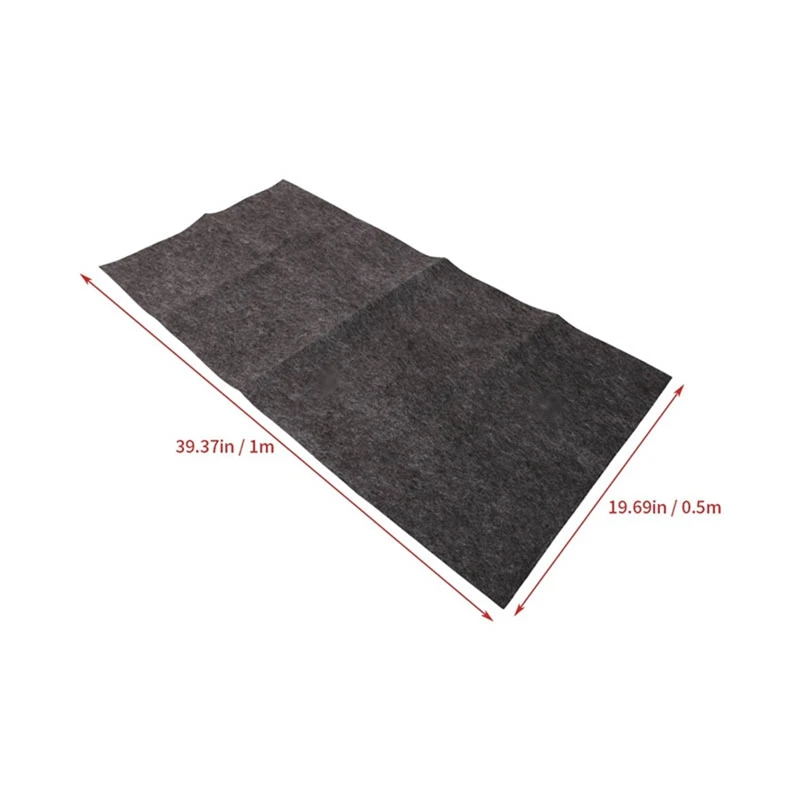 6X مكبر صوت من القماش صندوق مضخم صوت للسيارة من ألياف البوليستر لوح ممتص للصوت ملابس بطانية مضادة للزلازل باللون الرمادي