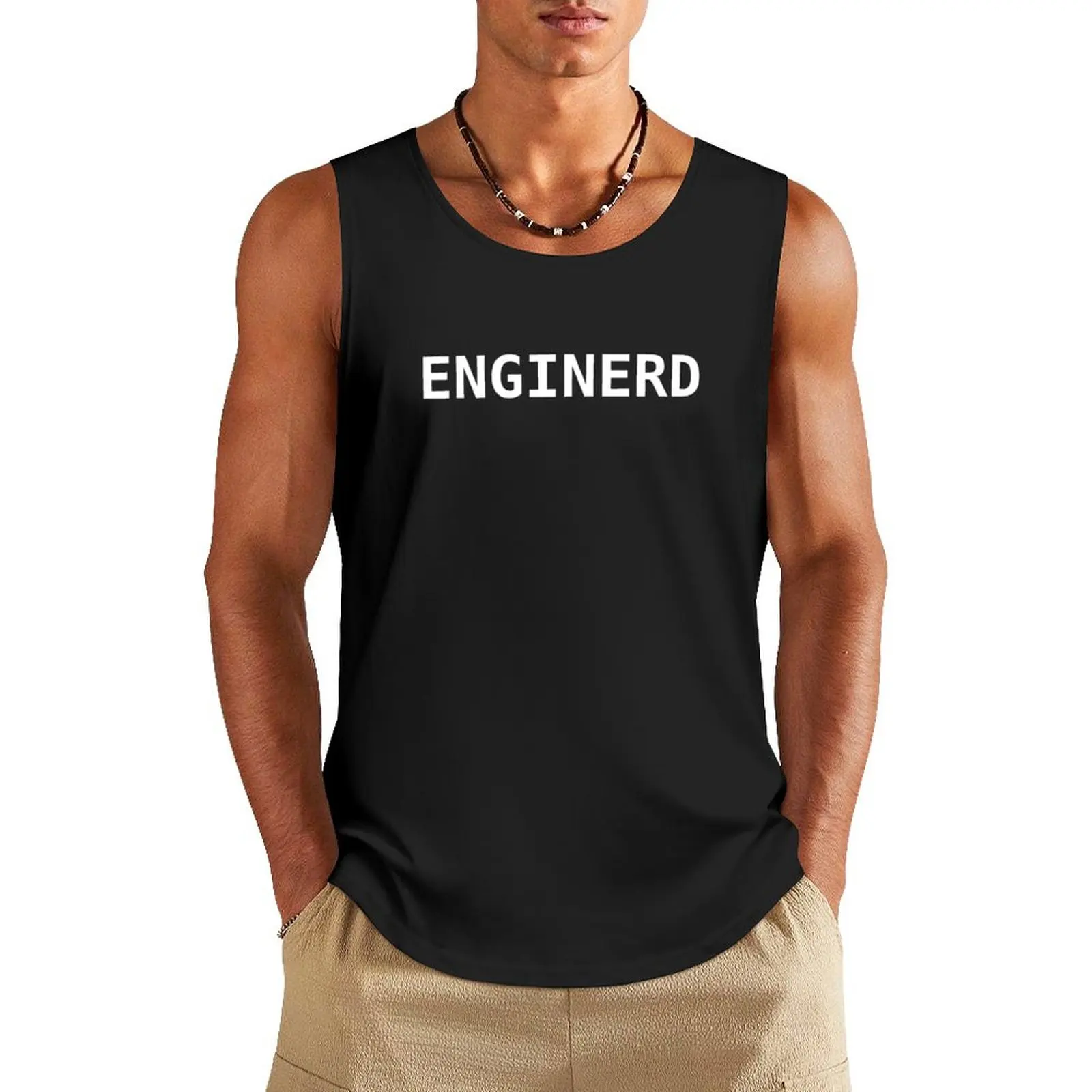 Enginerd Engineer Nerd Tank Top Men's fitness t-shirt mens clothing gym top Gym clothes