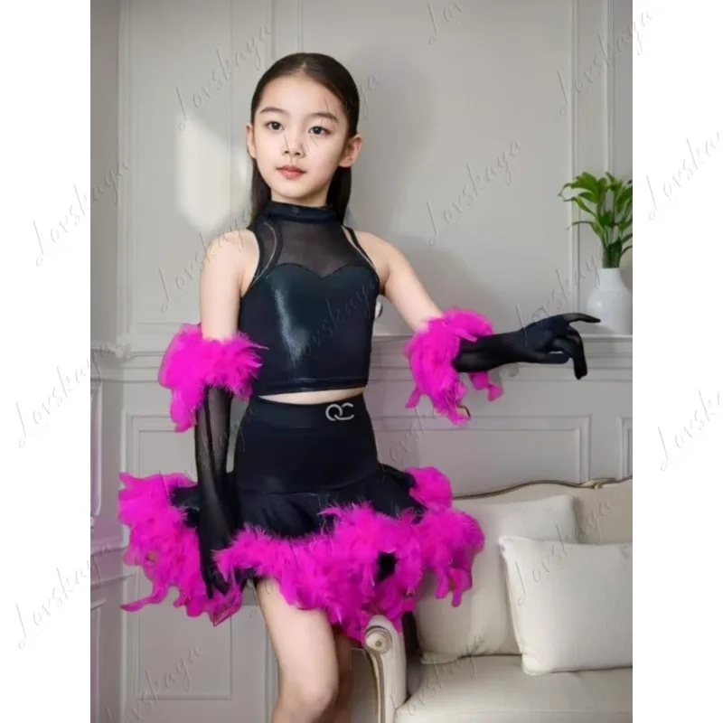 ชุดการแสดงละตินสำหรับเด็กใหม่ ชุดแข่งขันทีมหญิง