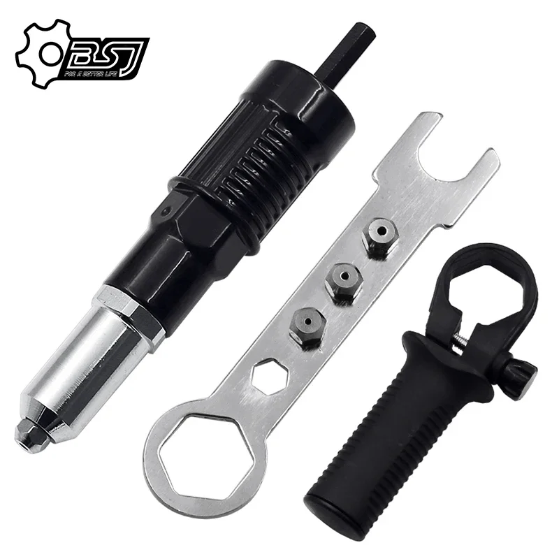 Electric Rivet Nut Riveting Tool Cordless Riveting Drill Adaptor Insert Nut Tool Multifunction Nail Auto Rivet