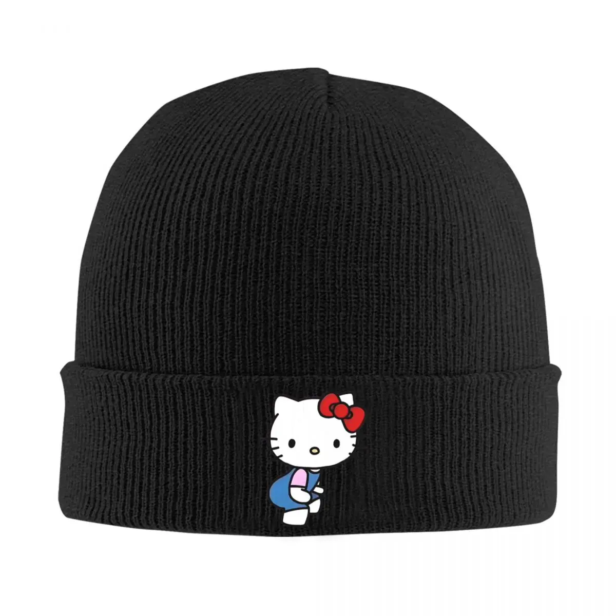 Japanese Sanrio Hello Kitty Beanie Hats Cute Cartoon Cat Bonnet Hats Men Women Unisex Trendy Outdoor Knit Hat Spring Warm Caps