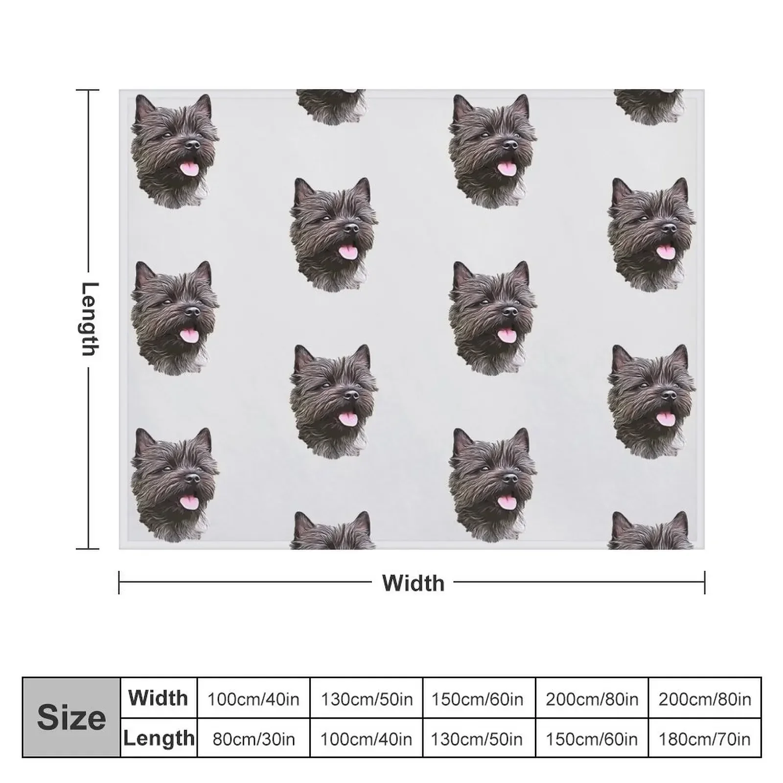 Cairn Terrier Cutie Throw Blanket decorative Sofa Throw Flannels Blankets