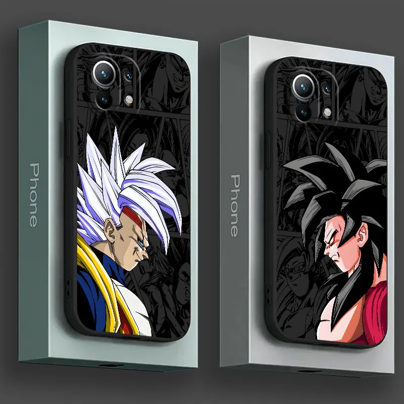 

Dragons Balls GT Saiyans Vegeta Goku Phone Case For Xiaomi 15T 14T Pro 13T Mi 11T 15 Ultra Poco X7 F7 M7 Pro X5 X6 F6 Soft Cover
