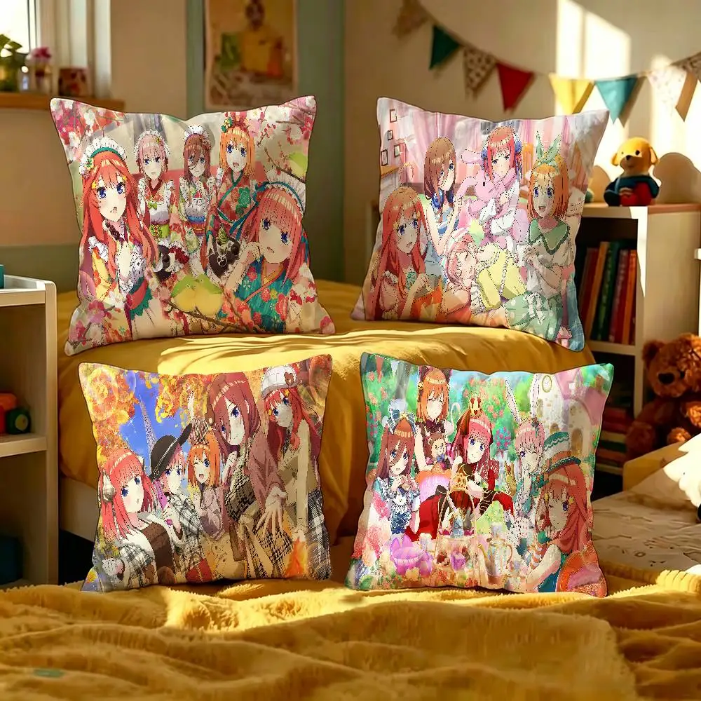 Anime The Q-Quintessential Q-Quintuplets Lucky Dragon pillow cover sofa cushion cover home room decoration children gift