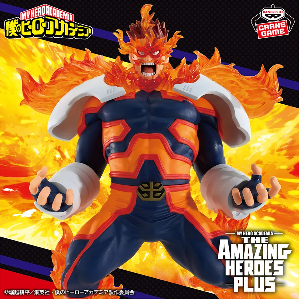 In Stock Original BANPRESTO THE AMAZING HEROES PLUS Endeavor Figure Anime My Hero Academia Model Genuine Boxed Toy