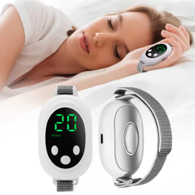 

Microcurrent Sleep Instrument EMS Pulse Massager Sleep Aid Device for Improve Sleep Anxiety Insomnia Small Easy to Carry