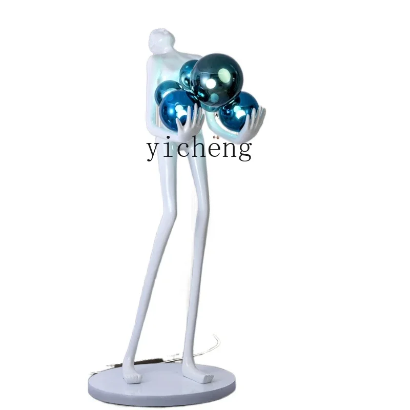 

ZC Art Humanoid Sculpture Floor Ornaments Living Room Creative Figure Floor home decoration accessories figurine