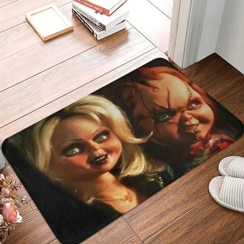 Chucky and Tiffany Love Bathroom Mat 8 Bride of Chucky Doormat Kitchen Carpet Entrance Door Rug Home Decor