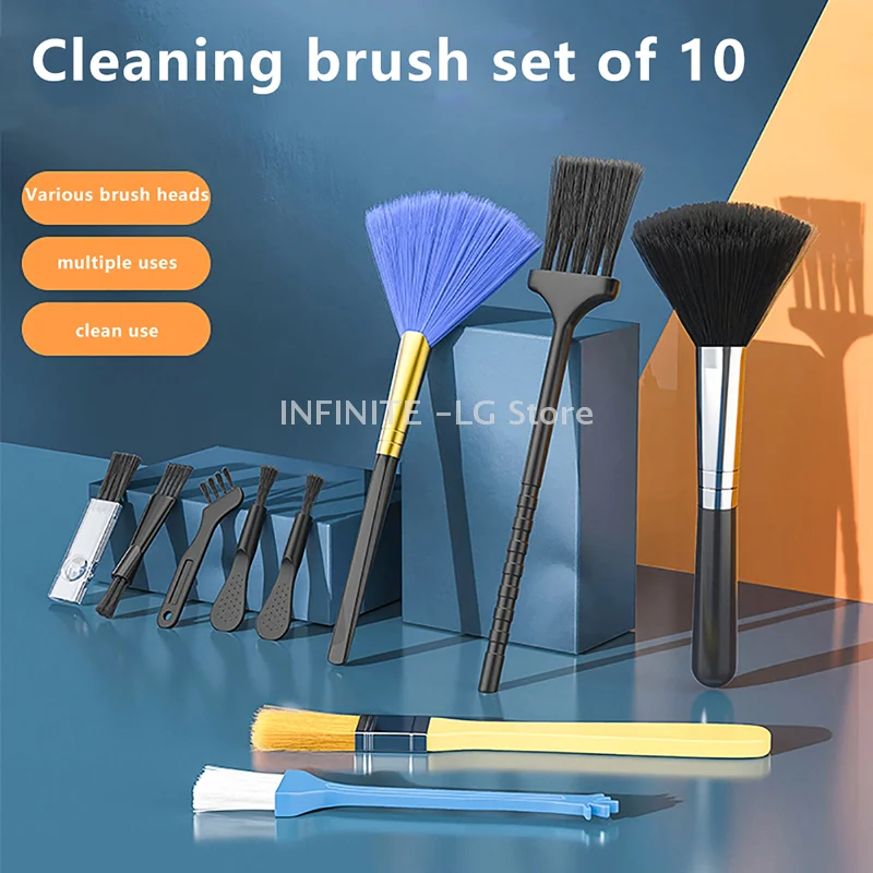 

10Pcs Keyboard Cleaning Brush Kit Dust Brush Anti-static For Laptop Household Cleaning Tool
