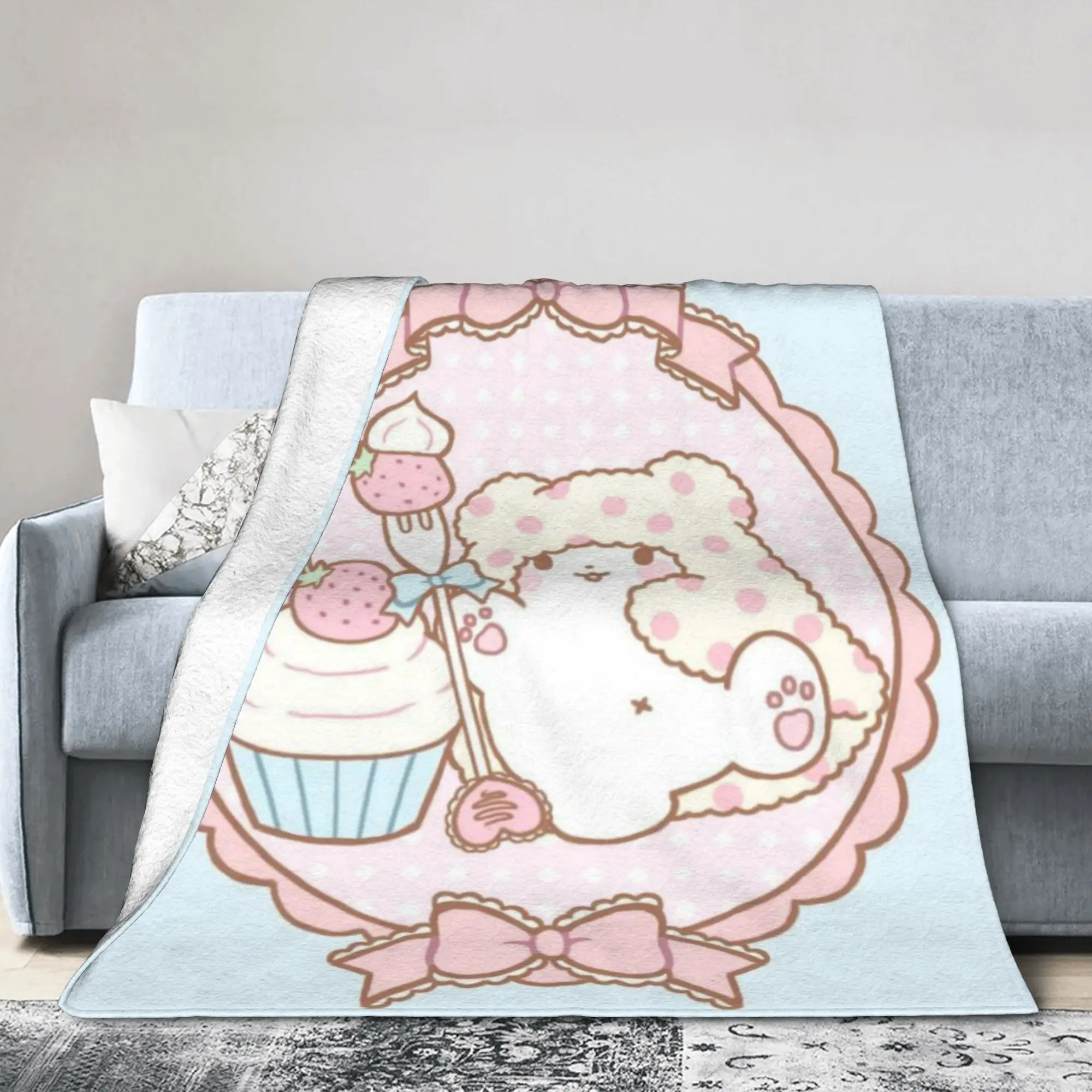 

Marumofubiyori Merch Blankets Ultra-Soft Fleece Throw Blankets Comfortable Quilt