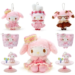 Japan My Melody Plush Doll Hanging Doll Ornaments Makeup Bag Acrylic Stand Sweet Lookbook Melody Anime Toys for Children Gift