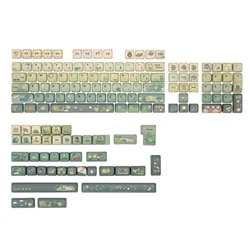 KiiBOOM × Cosydiaries Rainy Froggy Day 144 Keycap Set MOA/Cherry Profile 5-Side Dye-Sublimation for 60%/65%/75%/TKL/Full-sized
