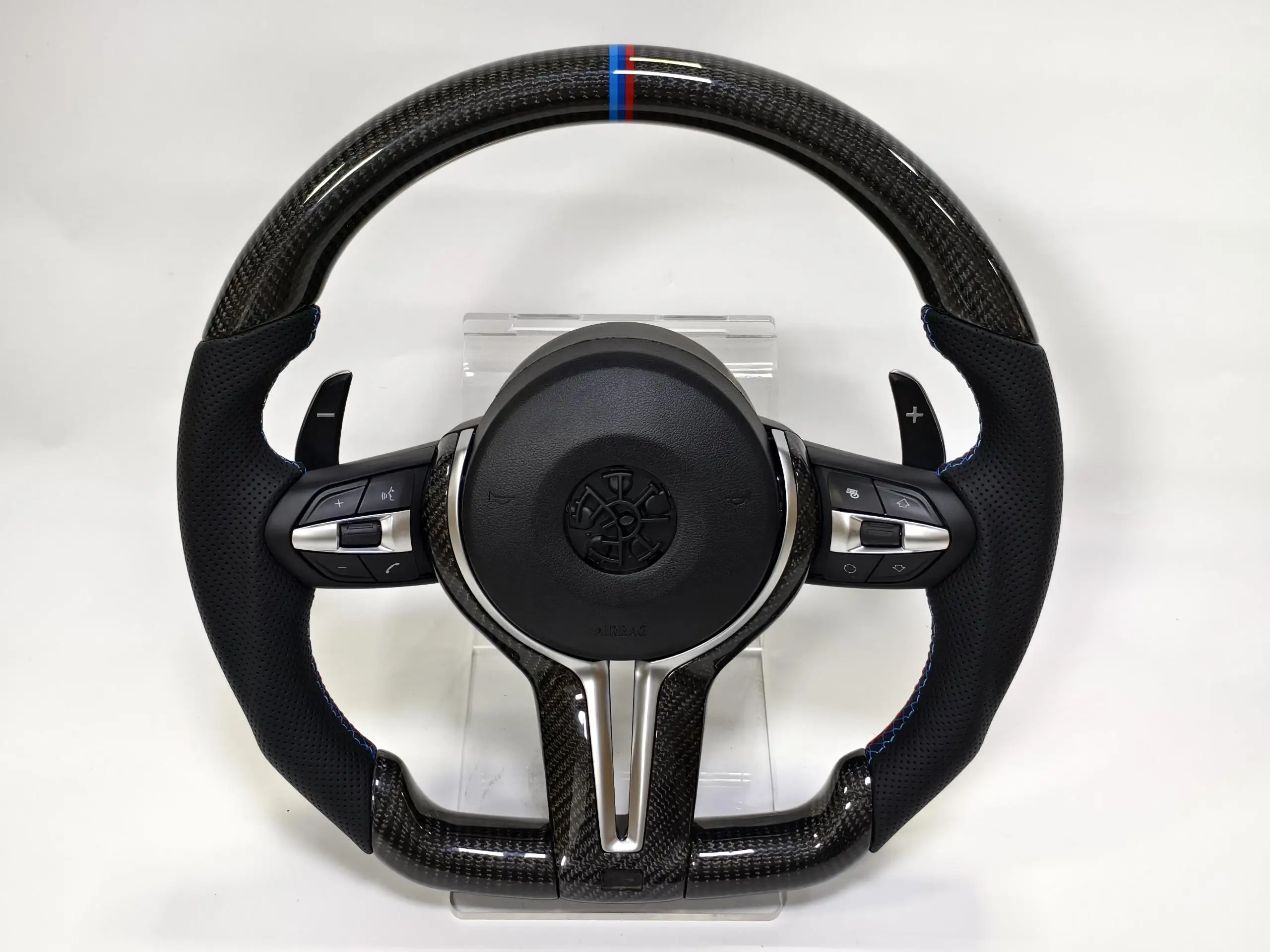 Carbon Fiber Racing Stuurwiel Sport Performance Ergonomische Grip Interieur Upgrade Vervanging voor F30 F15 F16 F20 F21 F25 F26 F10 F11 F06 F07 F12 F13 F01 E70 E87 E81 E90