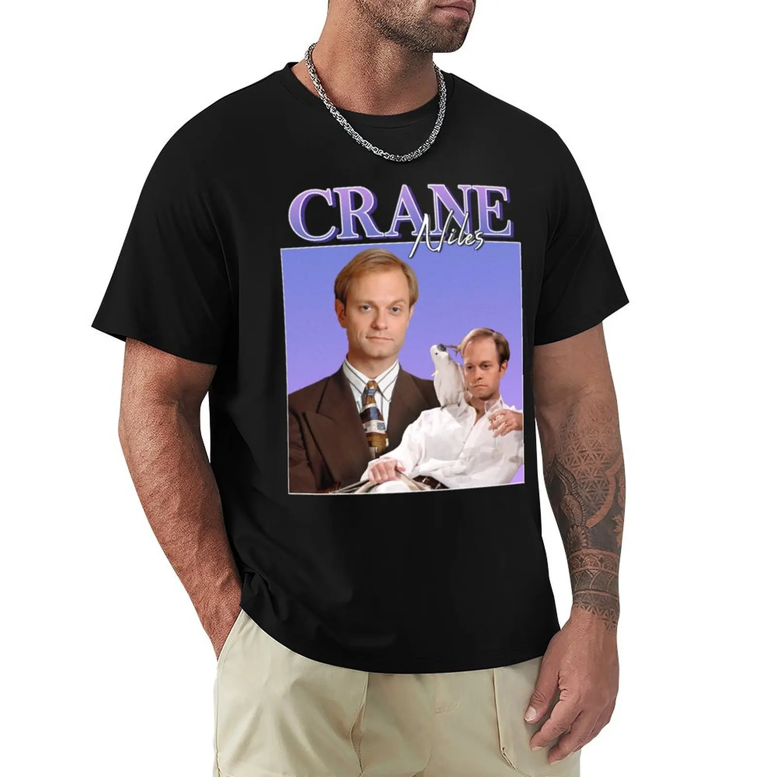Niles Crane VintageRetro T-Shirt t shirts for man slim fit T-Shirt