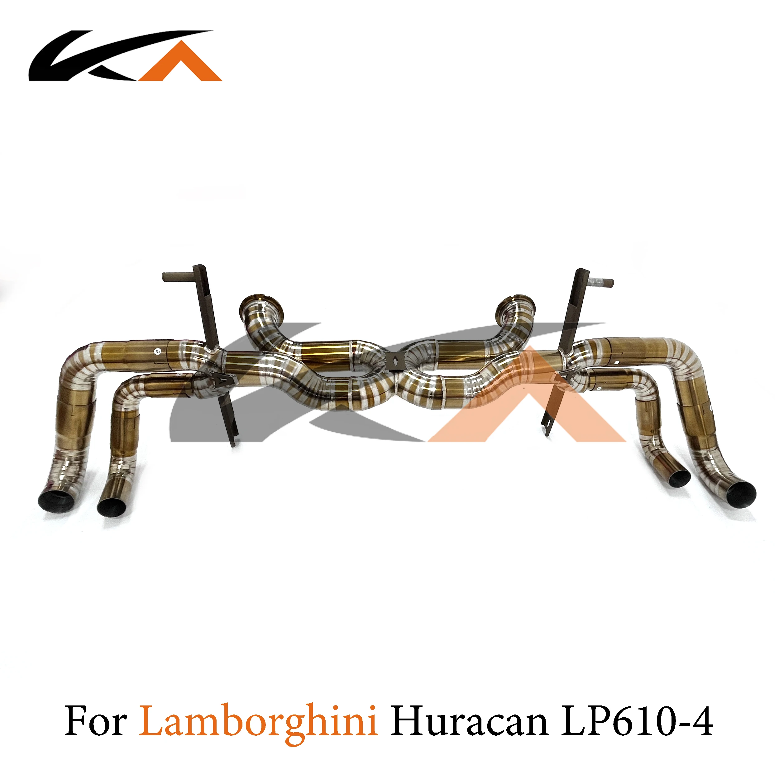 KA Tuning exhaust system titanium alloy catback for Lamborghini Huracan LP550 LP560 LP610 rear section performance straight pipe