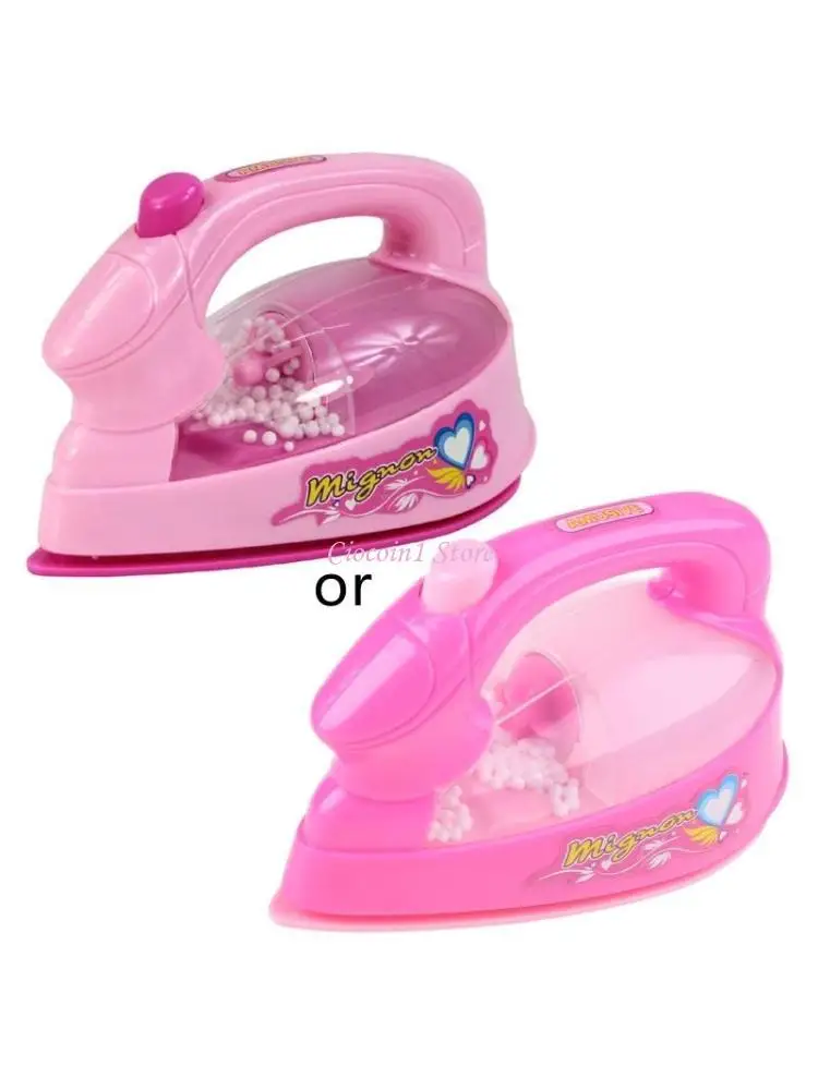 Y1UB Trẻ Bé Trai Bé Gái Nhà Bếp Mini Thiết Bị Điện Bàn Là Điện Bộ Đồ Chơi Du