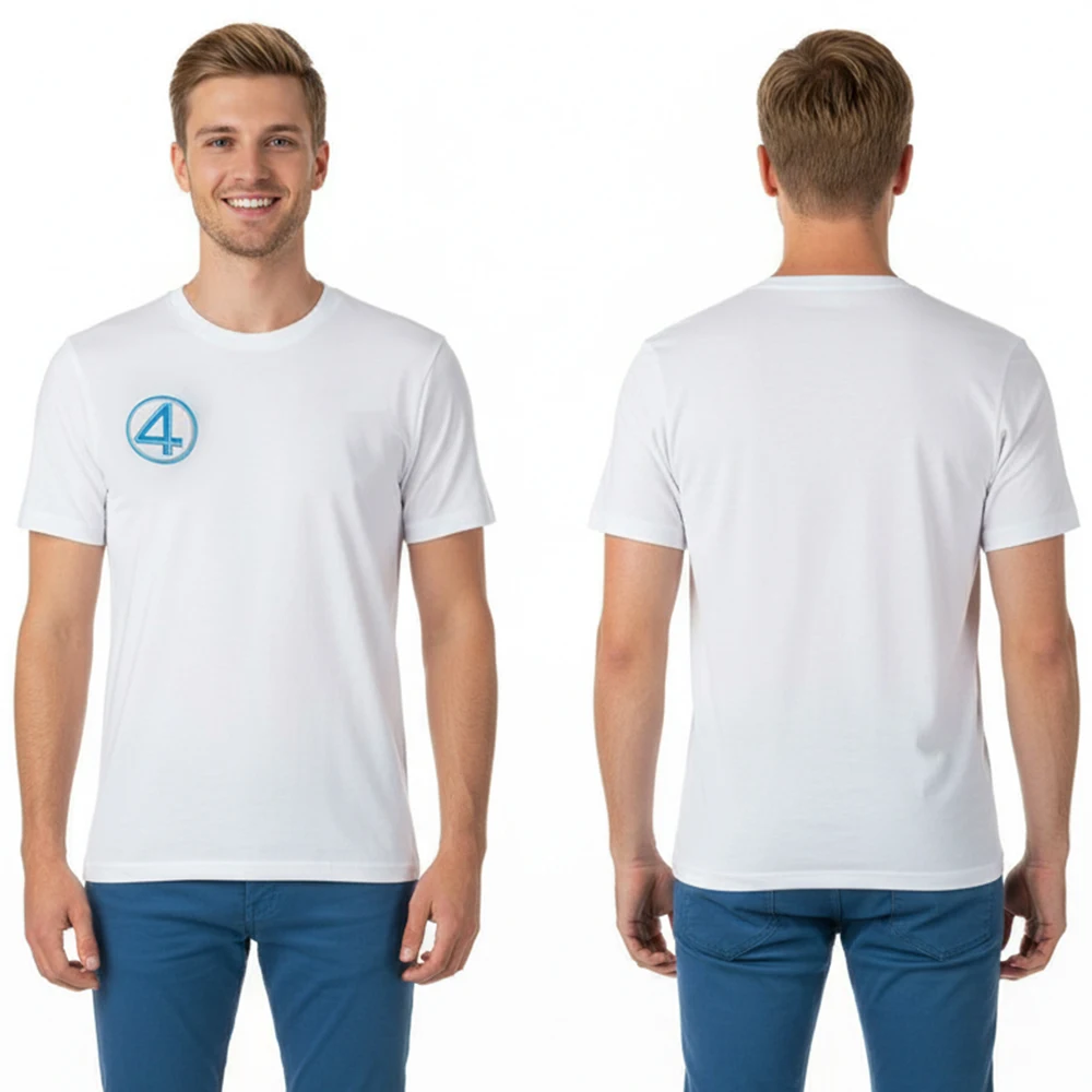 

Movie Johnny Storm Shirt Cosplay Costume Fantastic Human Torch Halloween Hero First Steps Theme Party Roleplay Men Takerlama