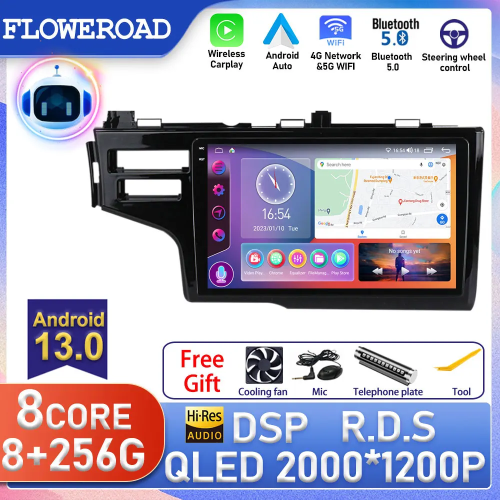 

9'' Android For Honda Jazz 3 2015 - 2020 Fit 3 GP GK 2013 - 2020 Car Radio Multimedia Player GPS Navigation Carplay 4G DVD TV