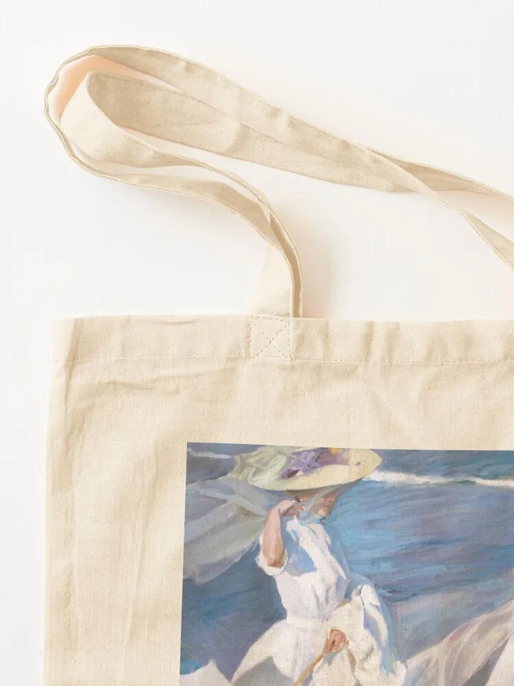 Joaquín Sorolla - Kobiety Walking on the Beach (19099) Torba materiałowa Torby na zakupy Torba na zakupy damska Torba płócienna Tote Bag