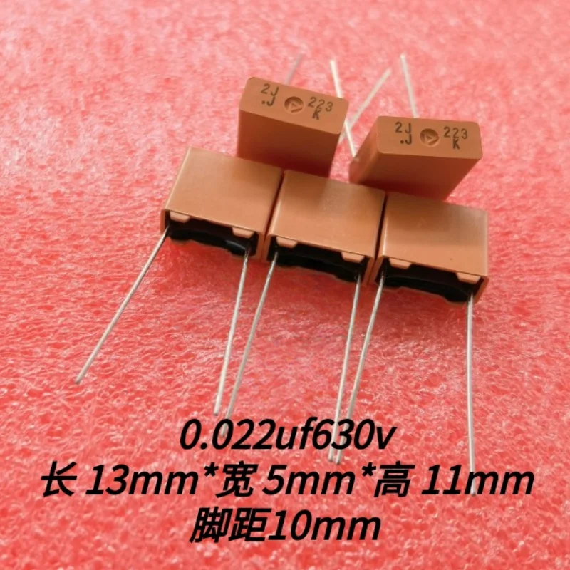 

20PCS film capacitor 0.022uf 630v 22nf 630v 223 630p10mm